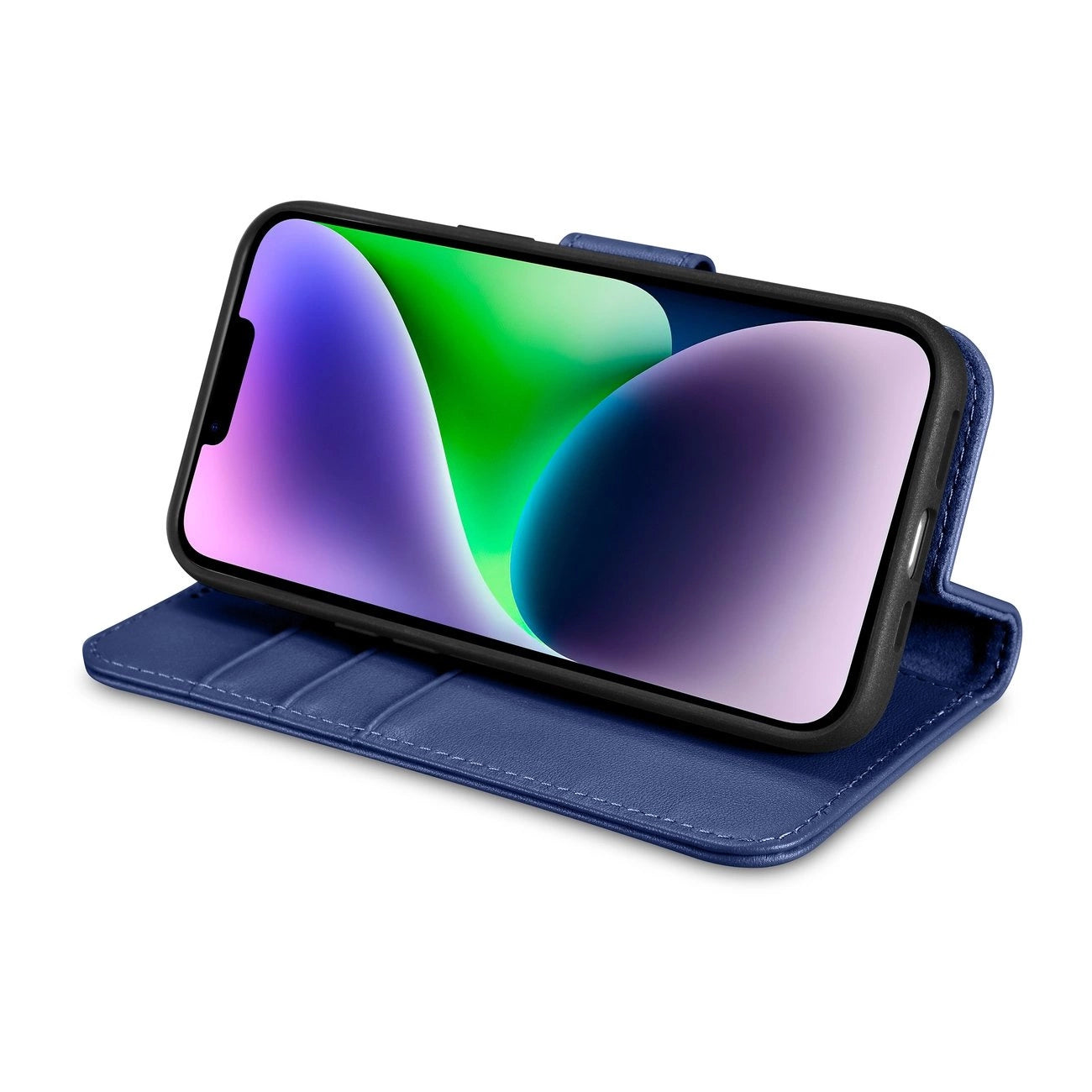 iCarer Wallet Case 2in1 Cover iPhone 14 Plus Anti-RFID Leather Flip Case Blue (WMI14220727-BU)_8