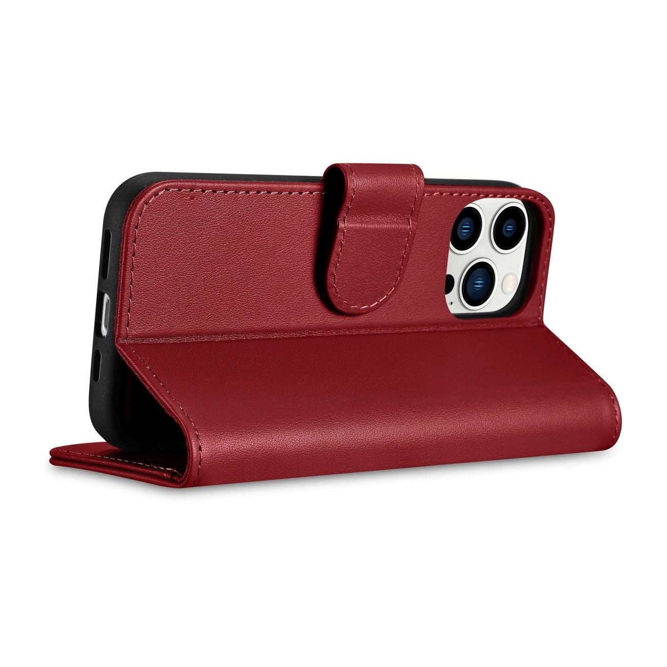 iCarer Wallet Case 2in1 Cover iPhone 14 Pro Max Leather Flip Cover Anti-RFID Red (WMI14220728-RD)_7