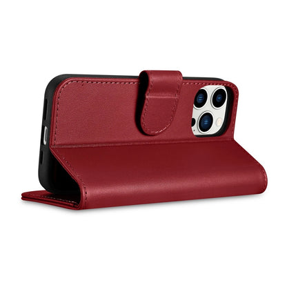 iCarer Wallet Case 2in1 Cover iPhone 14 Pro Max Leather Flip Cover Anti-RFID Red (WMI14220728-RD)_7