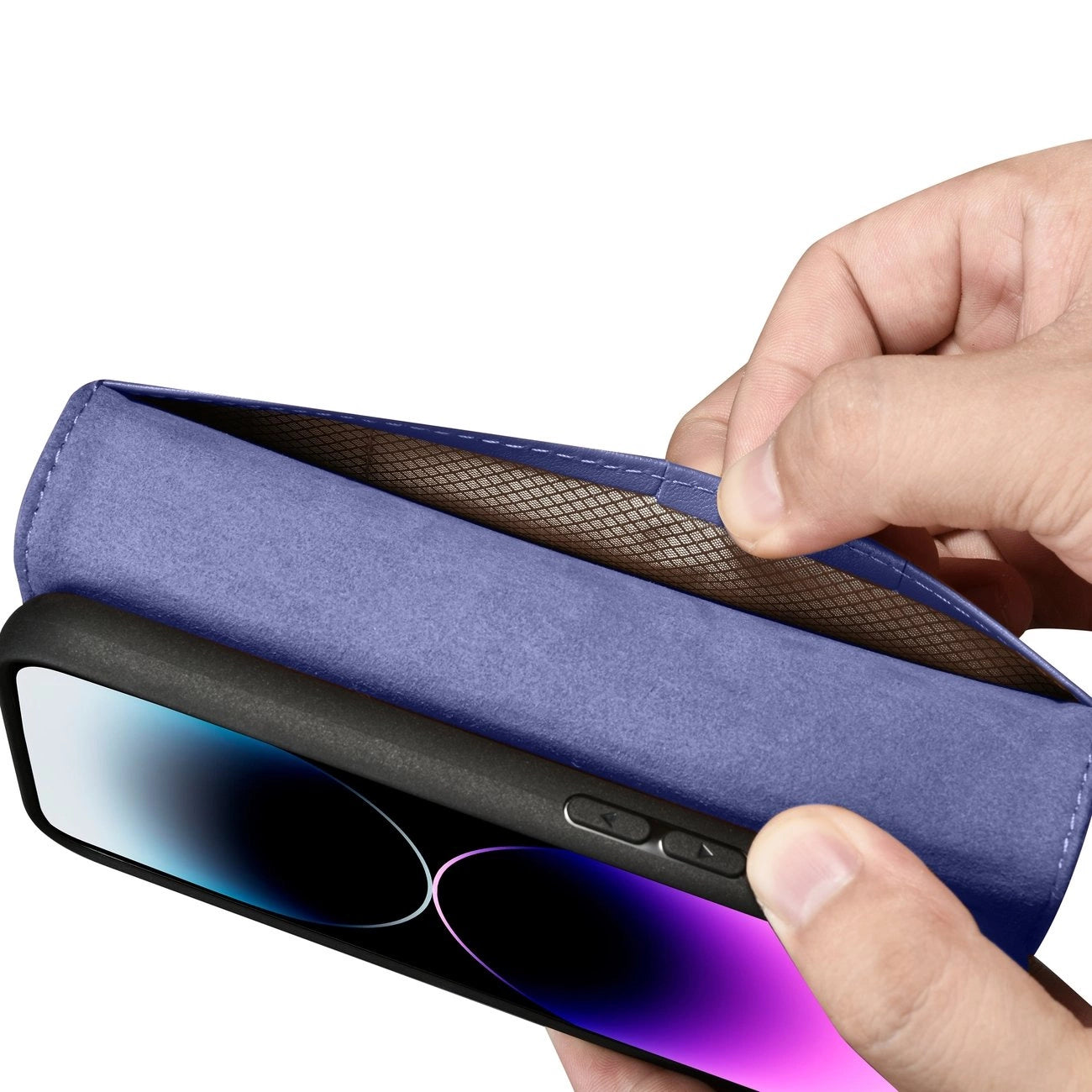 iCarer Wallet Case 2in1 Cover iPhone 14 Pro Max Leather Flip Cover Anti-RFID Light Purple (WMI14220728-LP)_10
