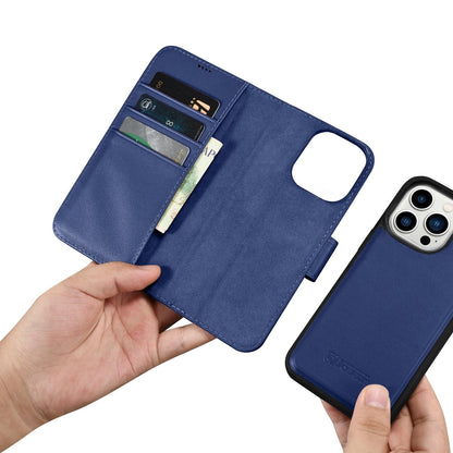 iCarer Wallet Case 2in1 Cover iPhone 14 Pro Max Leather Flip Case Anti-RFID Blue (WMI14220728-BU)_12