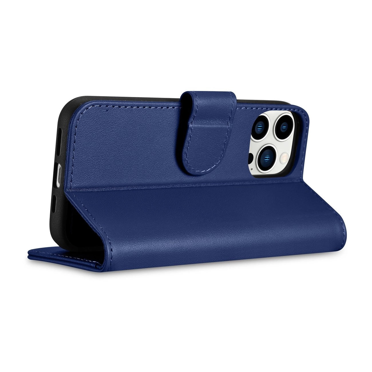 iCarer Wallet Case 2in1 Cover iPhone 14 Pro Max Leather Flip Case Anti-RFID Blue (WMI14220728-BU)_7