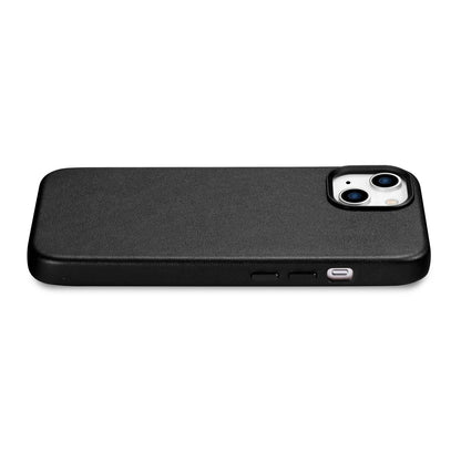iCarer Case Leather cover for iPhone 14 Plus genuine leather case black (compatible with MagSafe)_9