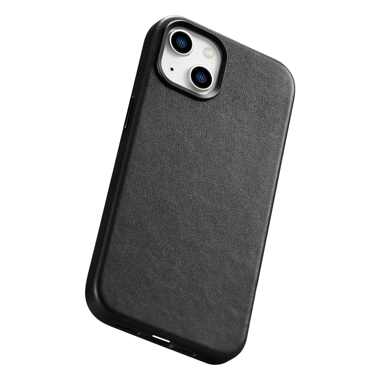 iCarer Case Leather cover for iPhone 14 Plus genuine leather case black (compatible with MagSafe)_11