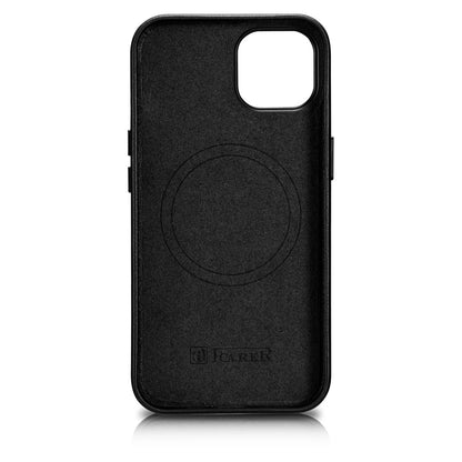 iCarer Case Leather cover for iPhone 14 Plus genuine leather case black (compatible with MagSafe)_2