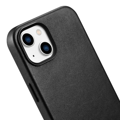 iCarer Case Leather cover for iPhone 14 Plus genuine leather case black (compatible with MagSafe)_7