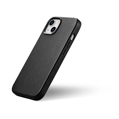 iCarer Case Leather cover for iPhone 14 Plus genuine leather case black (compatible with MagSafe)_8
