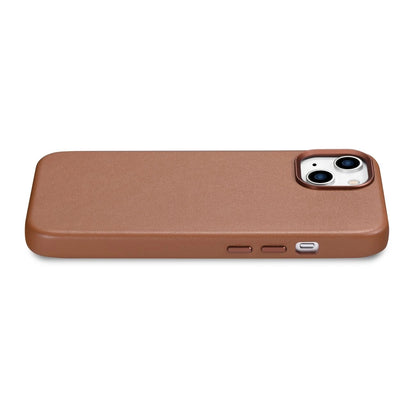 iCarer Case Leather Case Cover for iPhone 14 Plus Brown (MagSafe Compatible)_9
