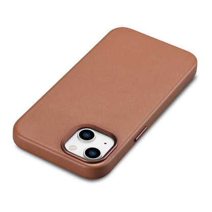 iCarer Case Leather Case Cover for iPhone 14 Plus Brown (MagSafe Compatible)_10