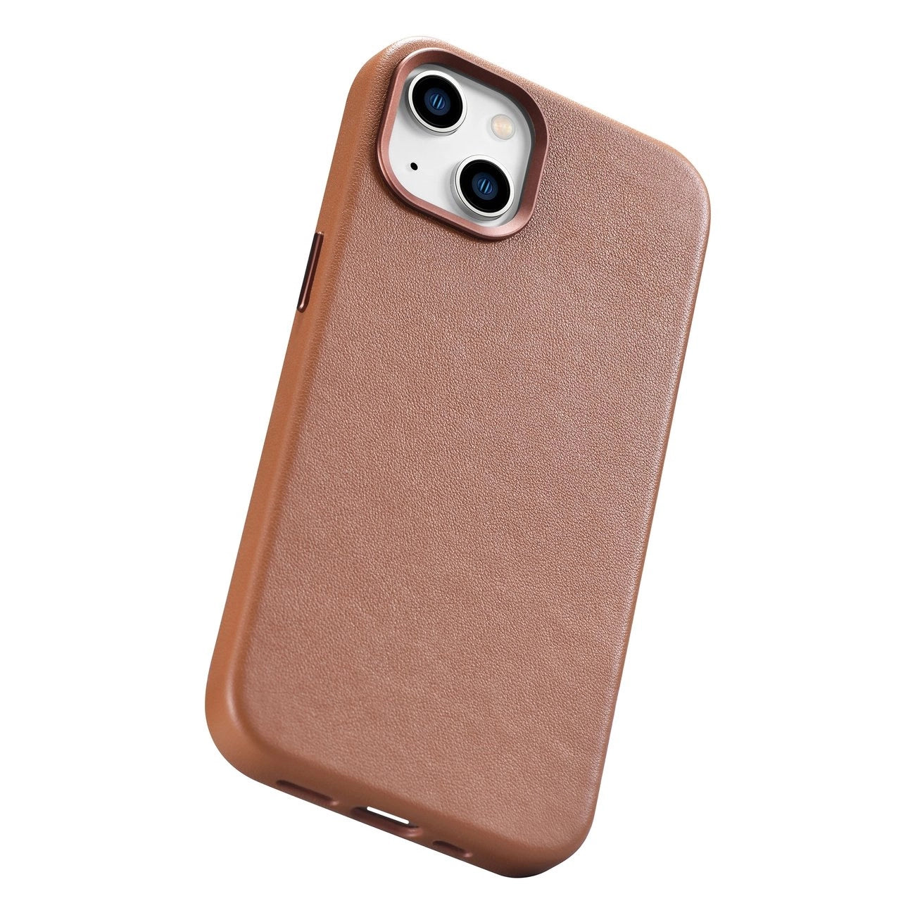 iCarer Case Leather Case Cover for iPhone 14 Plus Brown (MagSafe Compatible)_11