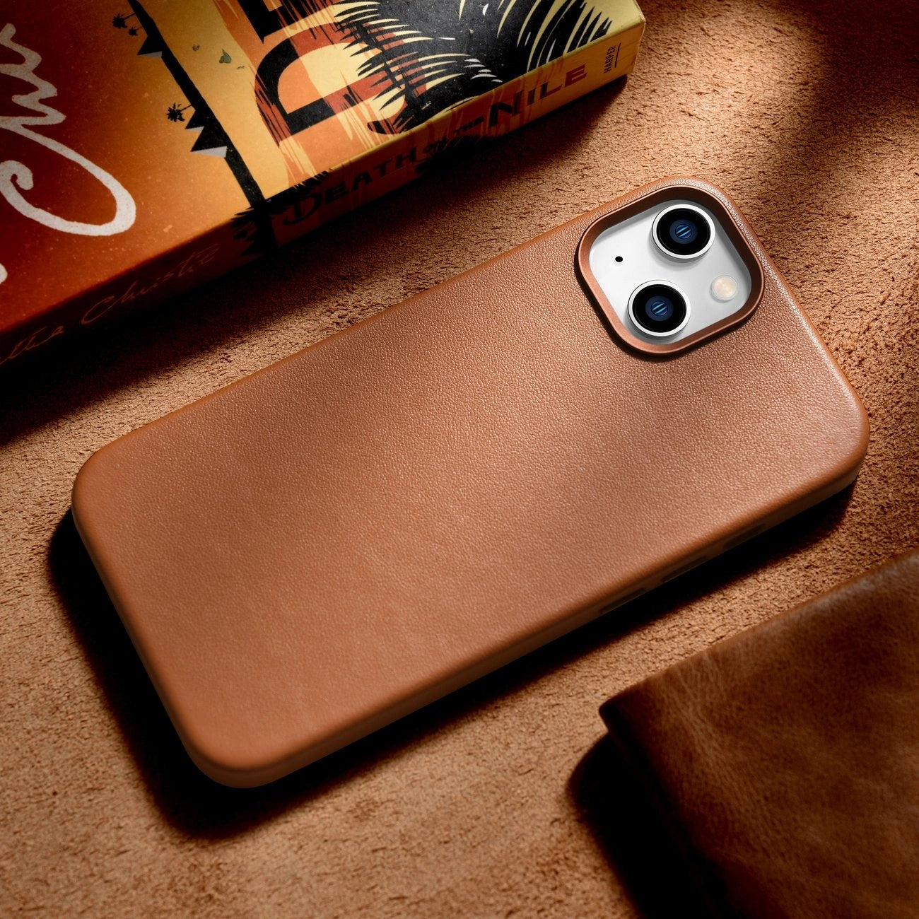 iCarer Case Leather Case Cover for iPhone 14 Plus Brown (MagSafe Compatible)_15