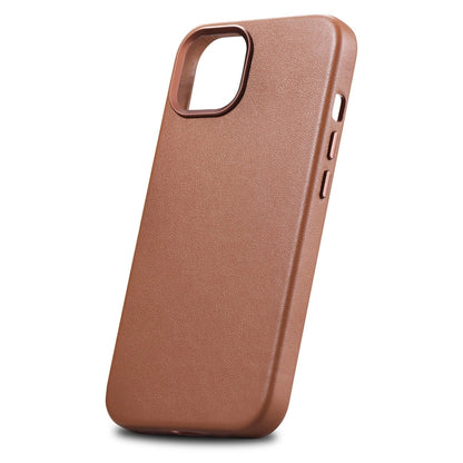 iCarer Case Leather Case Cover for iPhone 14 Plus Brown (MagSafe Compatible)_6