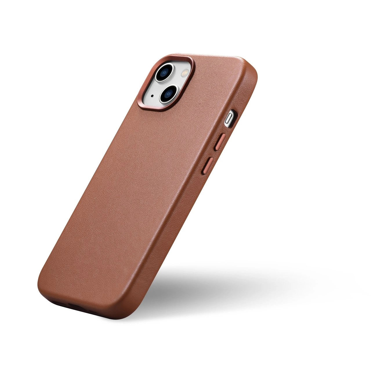 iCarer Case Leather Case Cover for iPhone 14 Plus Brown (MagSafe Compatible)_7