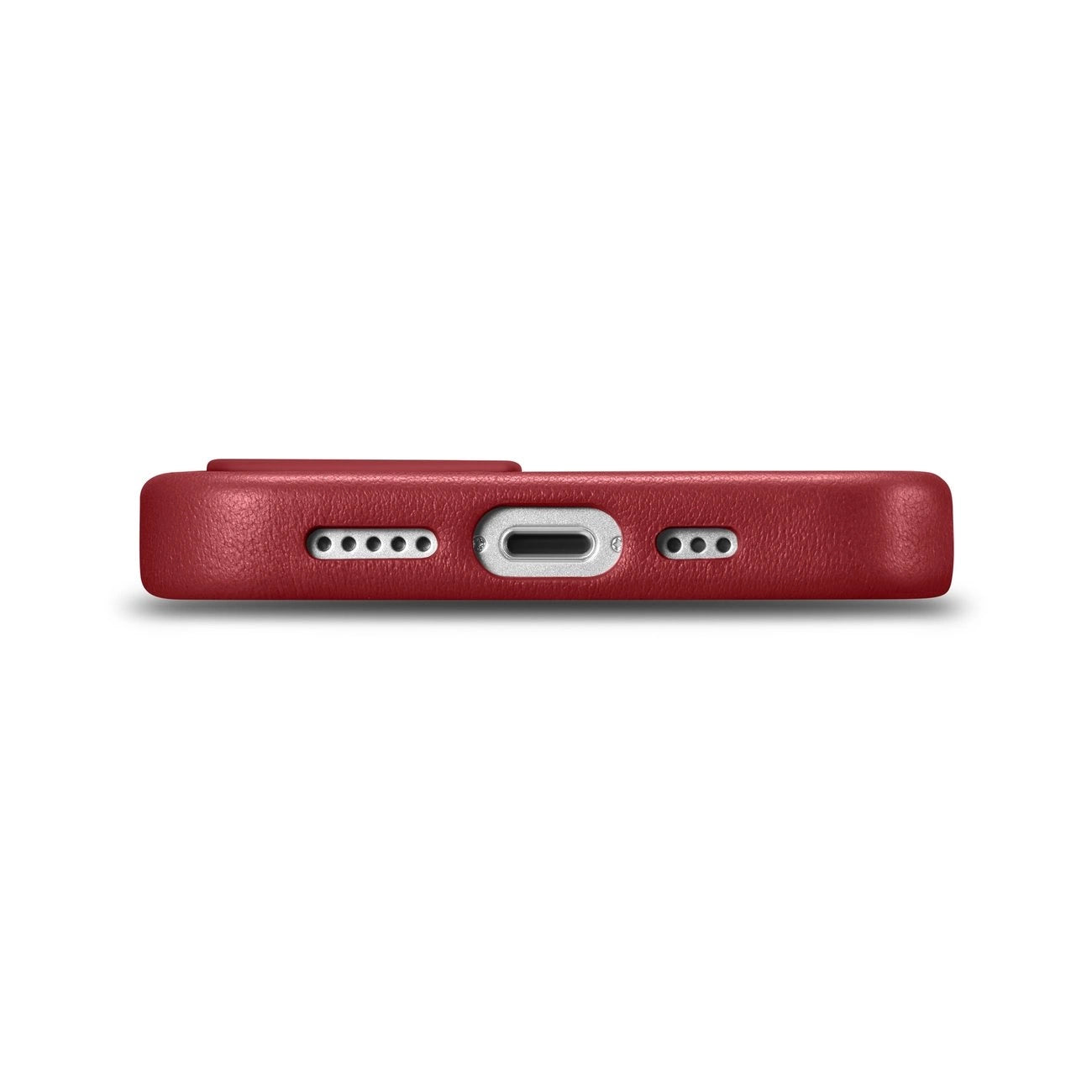 iCarer Case Leather case cover made of natural leather for iPhone 14 Plus red (compatible with MagSafe)_3
