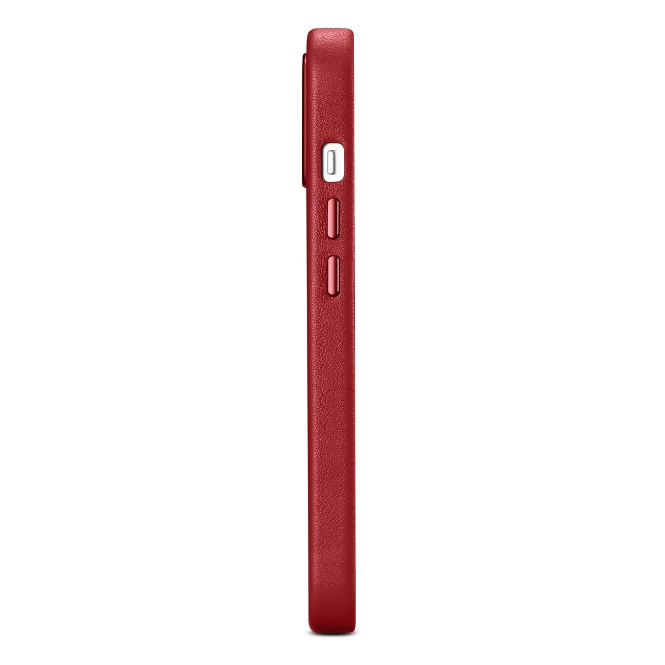 iCarer Case Leather case cover made of natural leather for iPhone 14 Plus red (compatible with MagSafe)_5