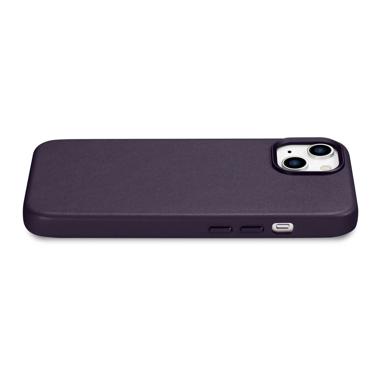 iCarer Case Leather Cover Case for iPhone 14 Plus Dark Purple (MagSafe Compatible)_9