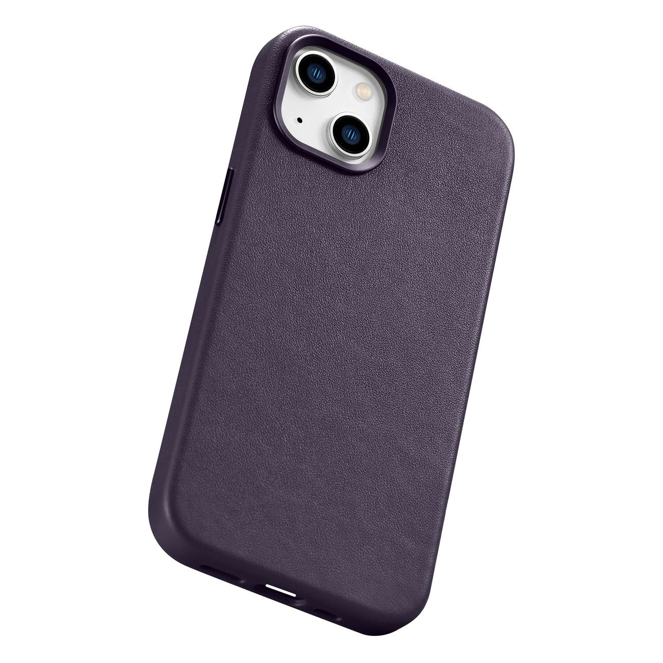 iCarer Case Leather Cover Case for iPhone 14 Plus Dark Purple (MagSafe Compatible)_11