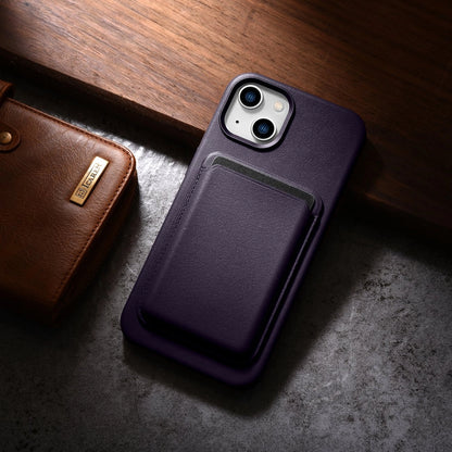 iCarer Case Leather Cover Case for iPhone 14 Plus Dark Purple (MagSafe Compatible)_17
