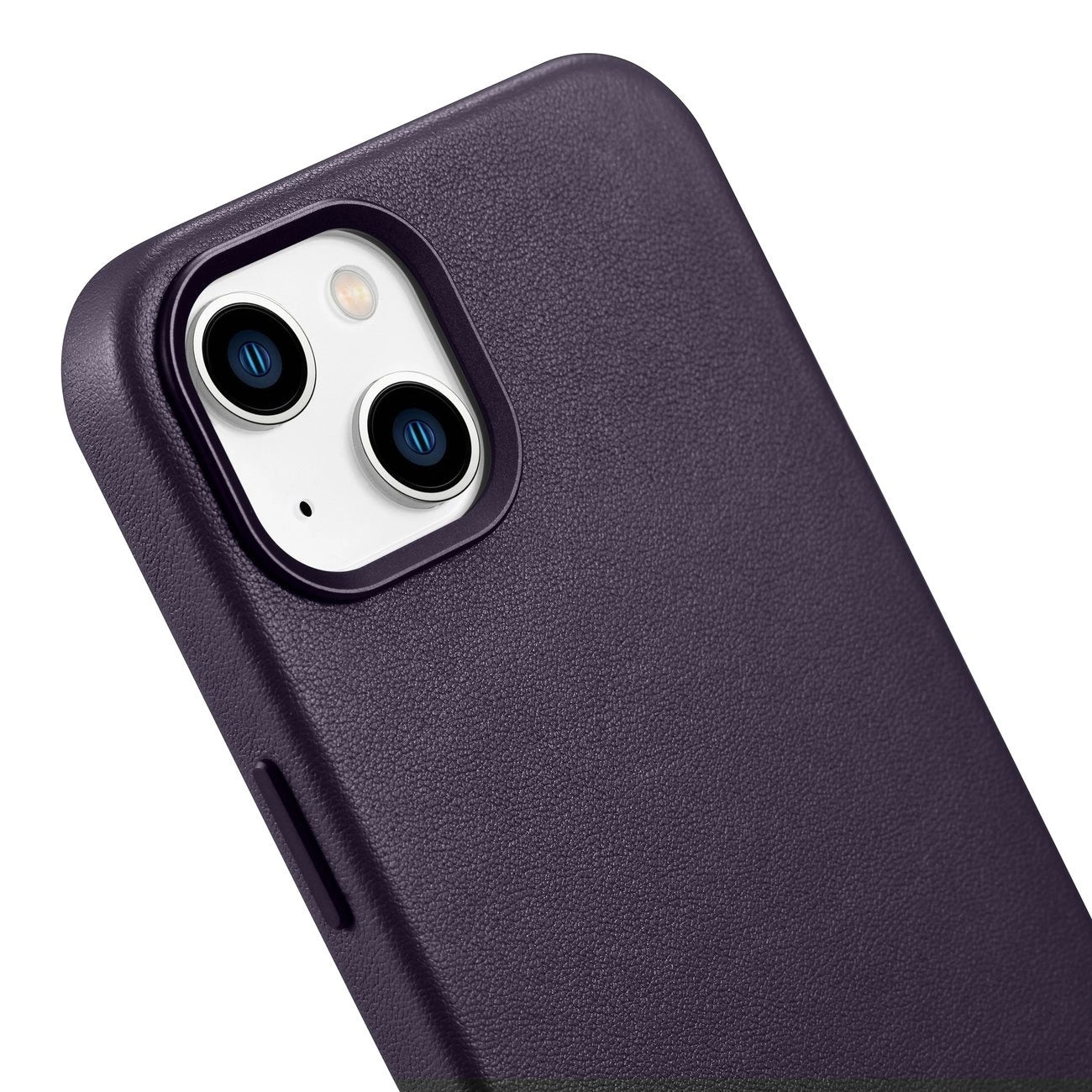 iCarer Case Leather Cover Case for iPhone 14 Plus Dark Purple (MagSafe Compatible)_7