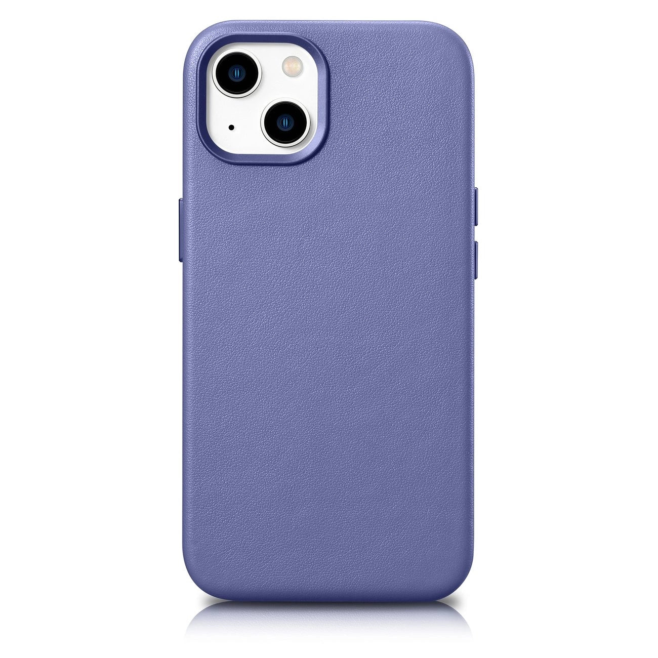 iCarer Case Leather Cover Genuine Leather iPhone 14 Plus Light Purple (MagSafe Compatible)_0