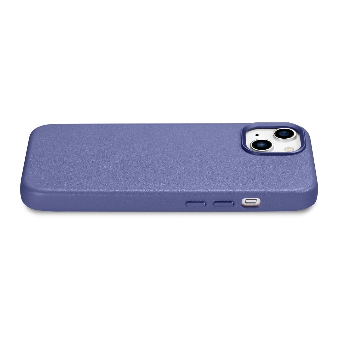 iCarer Case Leather Cover Genuine Leather iPhone 14 Plus Light Purple (MagSafe Compatible)_9