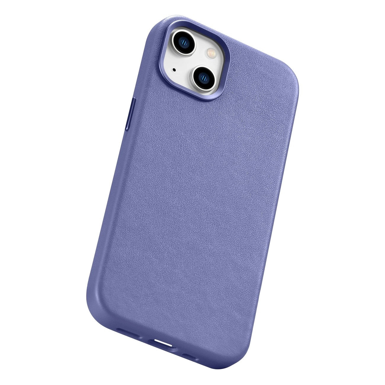 iCarer Case Leather Cover Genuine Leather iPhone 14 Plus Light Purple (MagSafe Compatible)_11