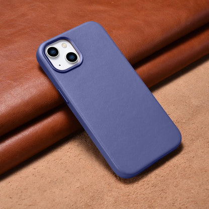 iCarer Case Leather Cover Genuine Leather iPhone 14 Plus Light Purple (MagSafe Compatible)_12