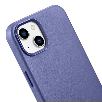 iCarer Case Leather Cover Genuine Leather iPhone 14 Plus Light Purple (MagSafe Compatible)_8