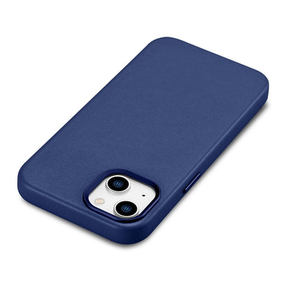 iCarer Case Leather cover for iPhone 14 Plus genuine leather case blue (compatible with MagSafe)_10