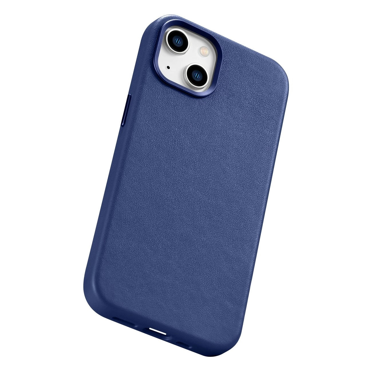 iCarer Case Leather cover for iPhone 14 Plus genuine leather case blue (compatible with MagSafe)_11