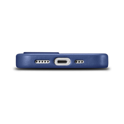 iCarer Case Leather cover for iPhone 14 Plus genuine leather case blue (compatible with MagSafe)_3