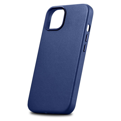 iCarer Case Leather cover for iPhone 14 Plus genuine leather case blue (compatible with MagSafe)_6