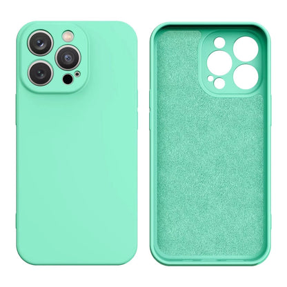 Silicone case iPhone 14 Plus silicone cover mint green_0