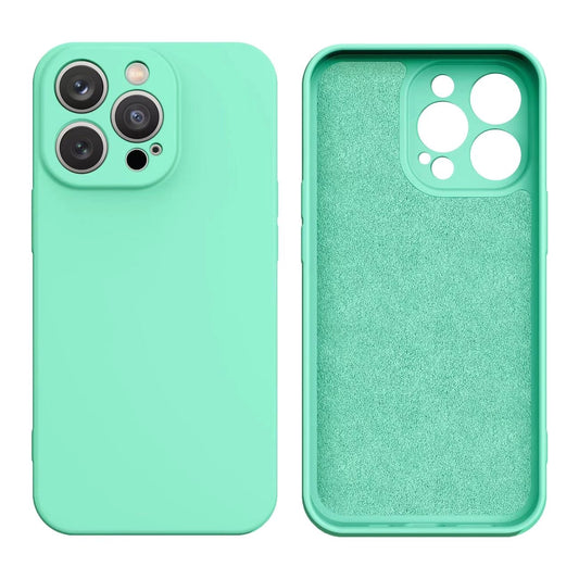 Silicone case iPhone 14 Plus silicone cover mint green_0