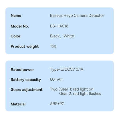 Baseus Heyo hidden camera detector white (FMHY000002)_28