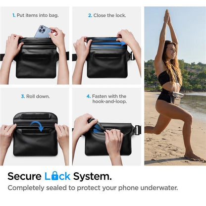 Spigen Aqua Shield A620 Waterproof Hip Bag IPX8 - Black_11