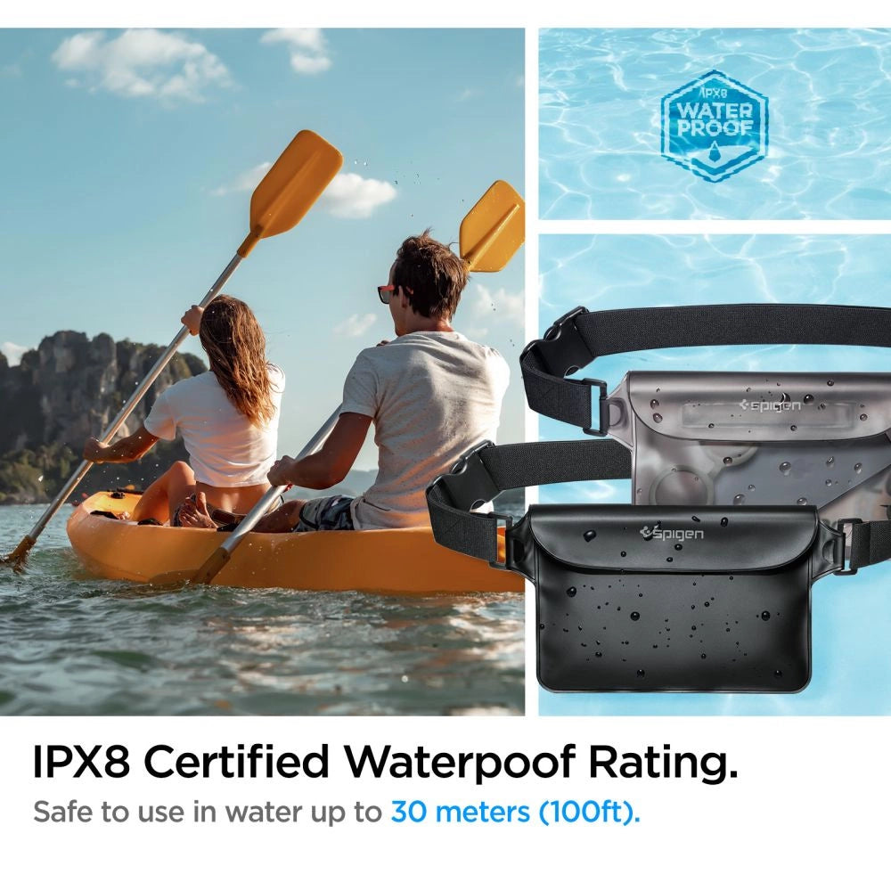 Spigen Aqua Shield A620 Waterproof Hip Bag IPX8 - Black 2 pcs._8