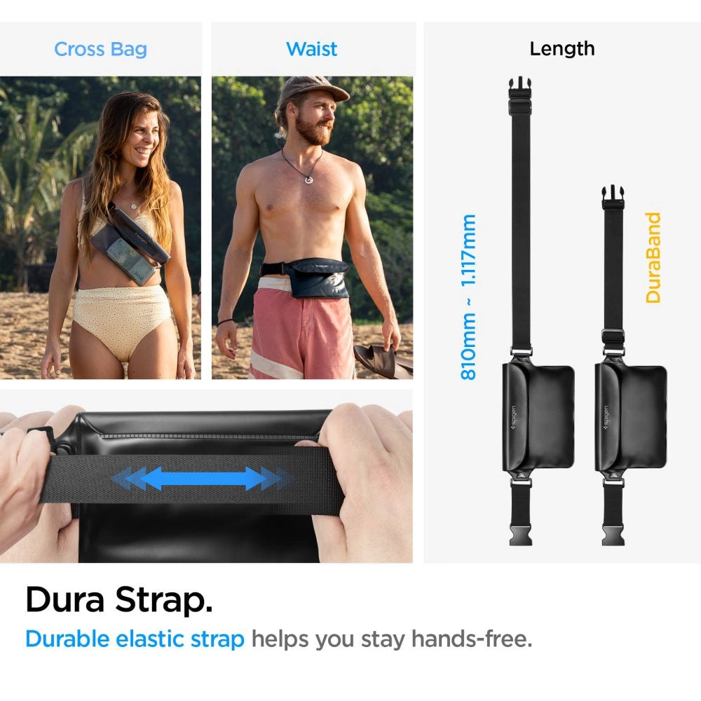 Spigen Aqua Shield A620 Waterproof Hip Bag IPX8 - Black 2 pcs._9