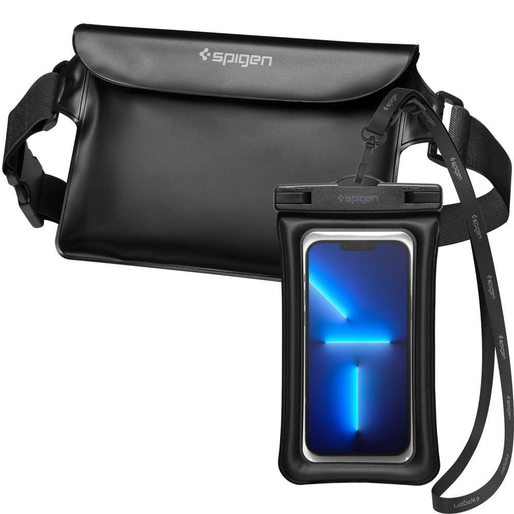 Spigen Aqua Shield A621 Waterproof Hip Bag + Floating Case - Black_6