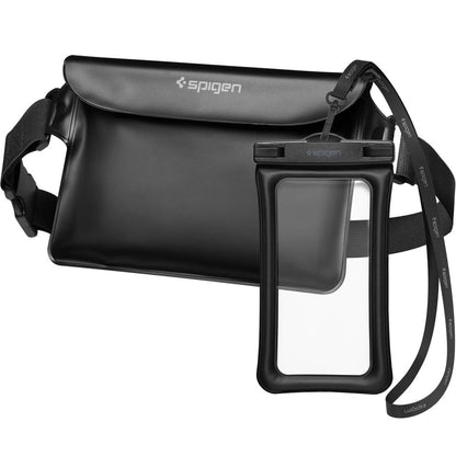 Spigen Aqua Shield A621 Waterproof Hip Bag + Floating Case - Black_1