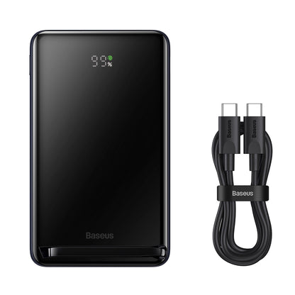 Baseus Magnetic Bracket 10000mAh 20W powerbank with MagSafe - blue + USB-C cable 60W 0.5m_12