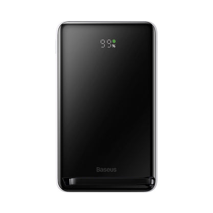 Baseus Magnetic Bracket powerbank with wireless charging MagSafe 10000mAh 20W Overseas Edition white (PPCX000202) + USB Type C cable Baseus Xiaobai Series 60W 0.5m_3