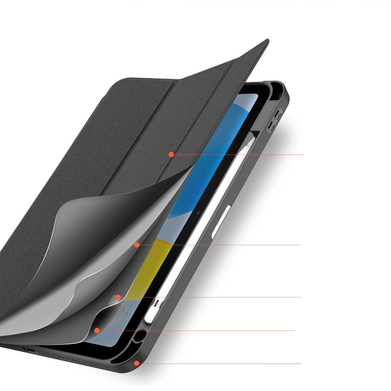 Dux Ducis Domo case iPad 10.9'' 2022 (10 gen.) smart cover stand black_6