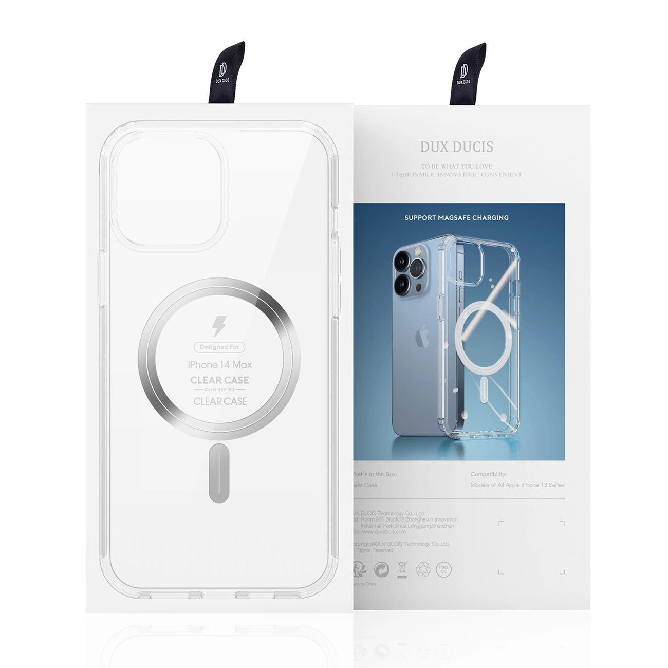 Dux Ducis Clin magnetic case for iPhone 14 Plus compatible with MagSafe transparent_4