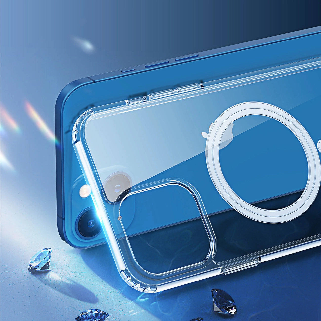 Dux Ducis Clin magnetic case for iPhone 14 Plus compatible with MagSafe transparent_5