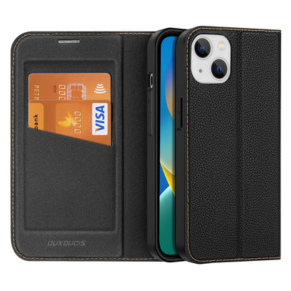Dux Ducis Skin X2 case for iPhone 14 Plus case with magnetic flap black_0