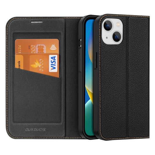 Dux Ducis Skin X2 case for iPhone 14 Plus case with magnetic flap black_0