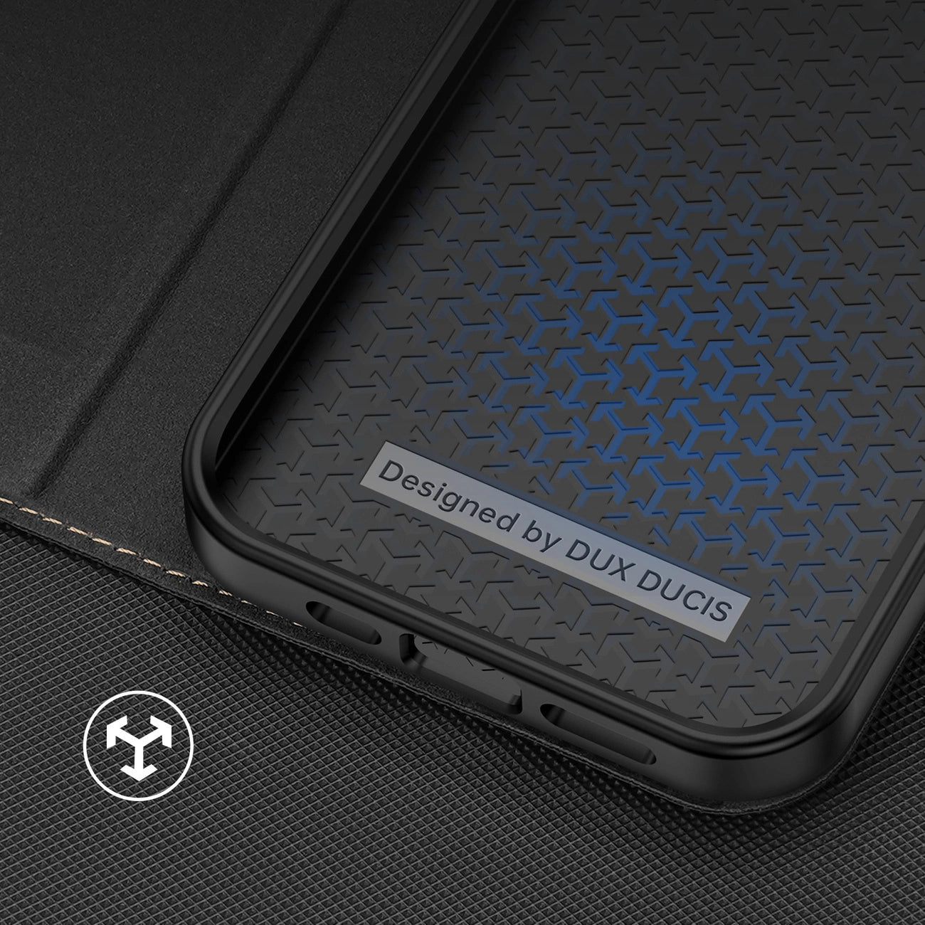 Dux Ducis Skin X2 case for iPhone 14 Plus case with magnetic flap black_10