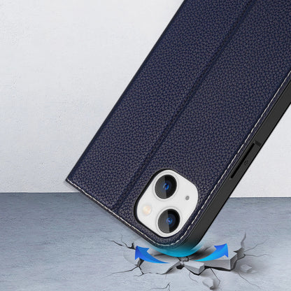 Dux Ducis Skin X2 case for iPhone 14 Plus case with magnetic flap blue_11