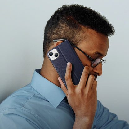 Dux Ducis Skin X2 case for iPhone 14 Plus case with magnetic flap blue_3